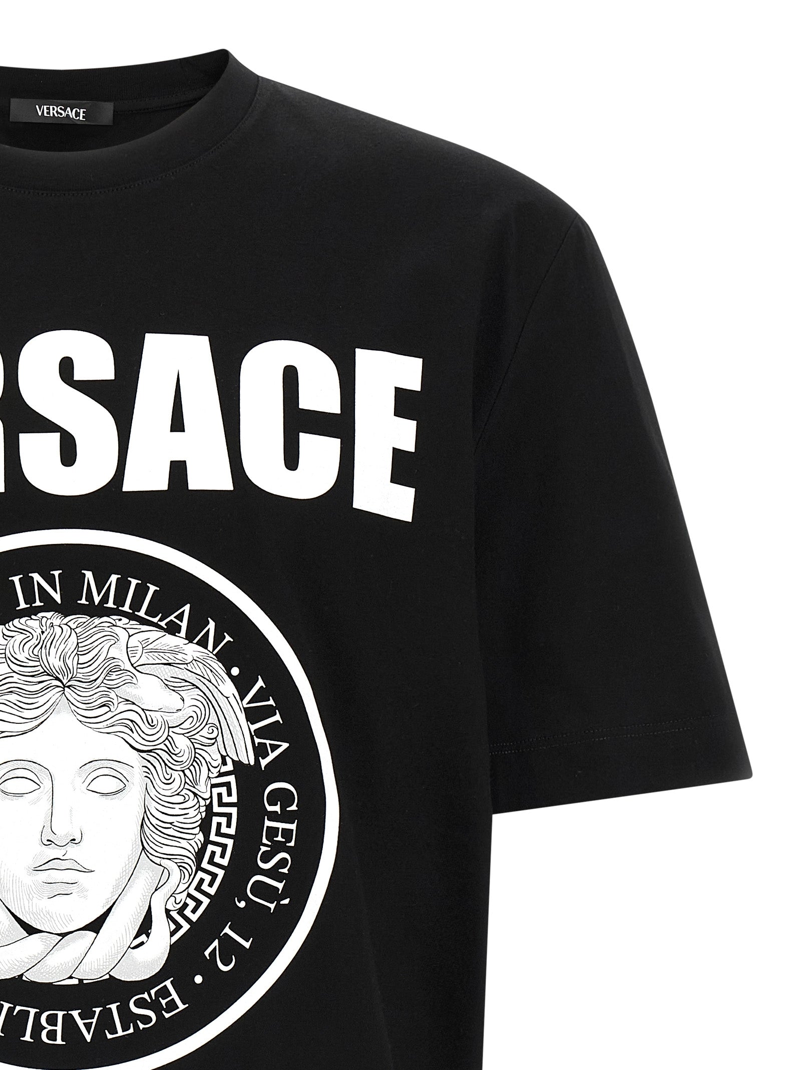 Medusa Rock T-shirt White/black Cotton