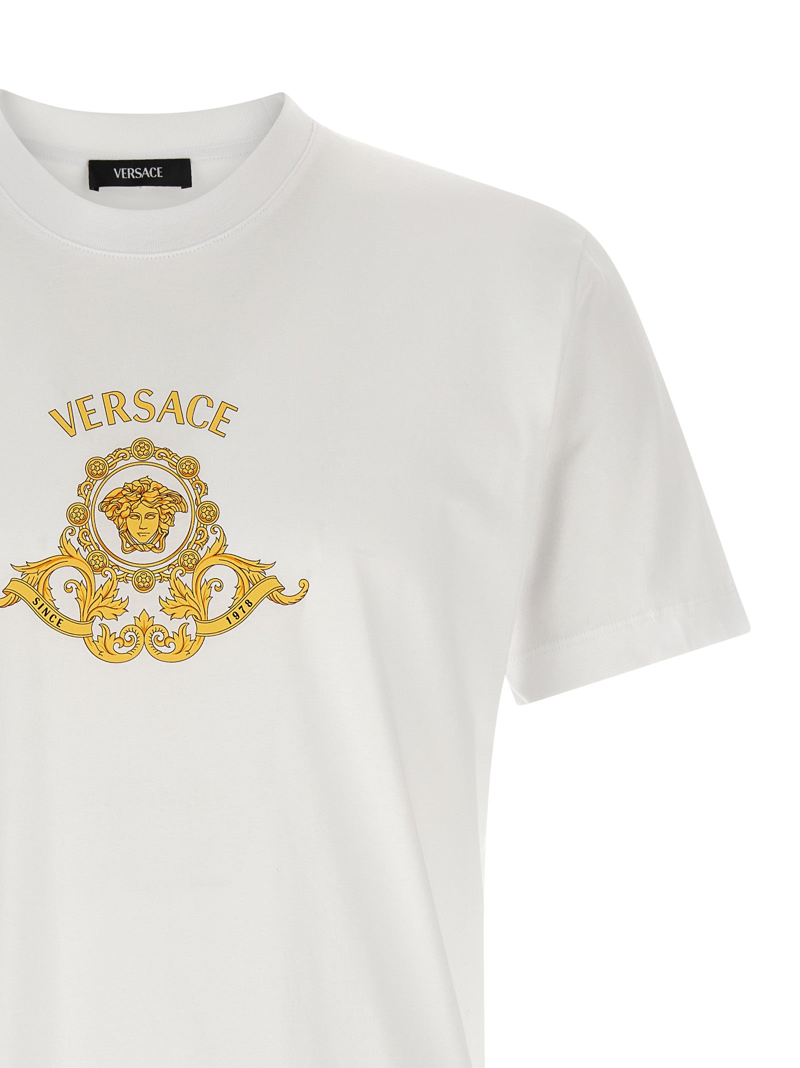 Hall of Heroes Crest T-shirt White Cotton