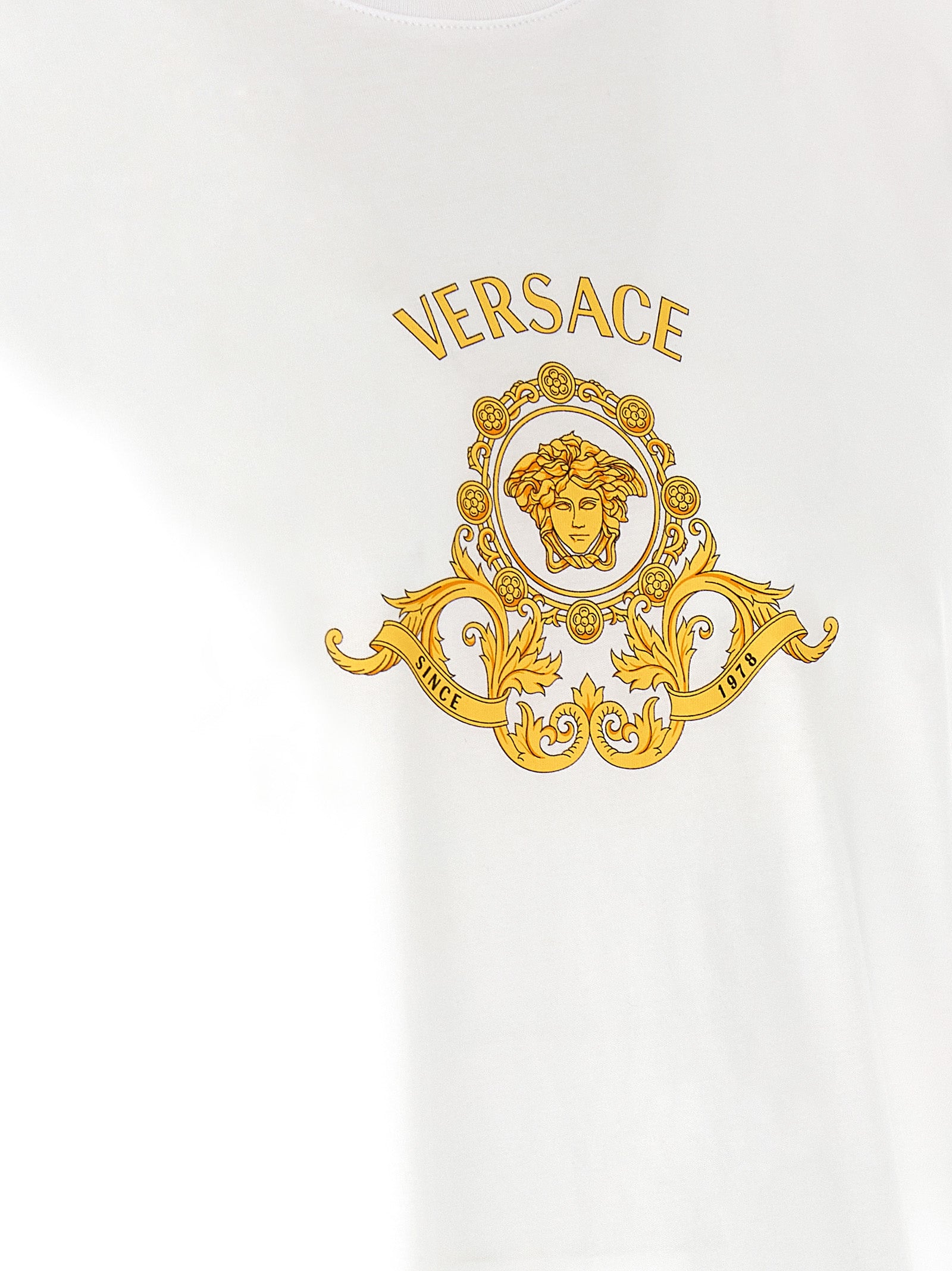 Hall of Heroes Crest T-shirt White Cotton