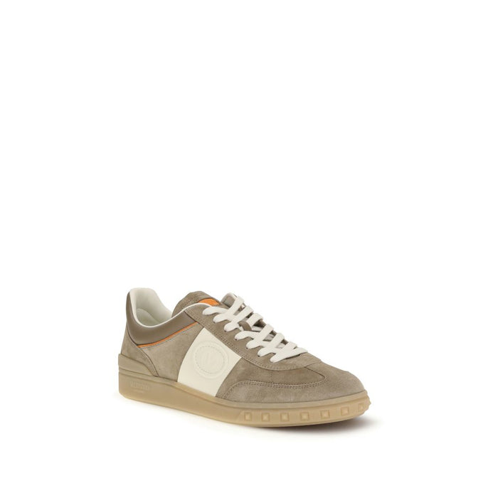 Valentino Garavani UPPER 100% Calf Leather Bos Taurus sneaker in beige — view 2