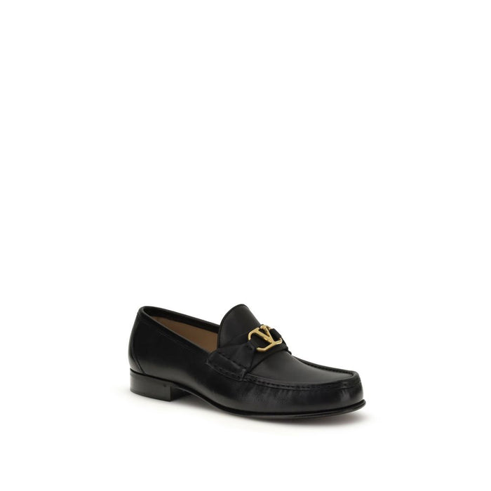 Valentino Garavani Upper 100% Calf Leather Bos Taurus loafer in black — view 2