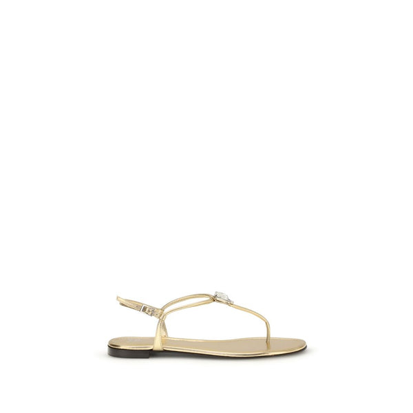 Giuseppe Zanotti 100% Calf Leather Bos Taurus sandals in gold
