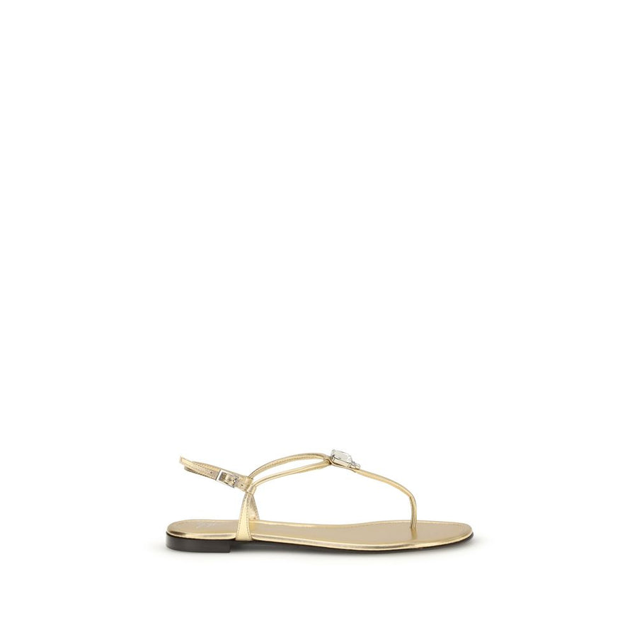 Giuseppe Zanotti 100% Calf Leather Bos Taurus sandals in gold