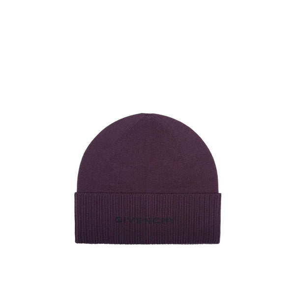 Givenchy GI-9010407735508 100% Wool beanie in purple