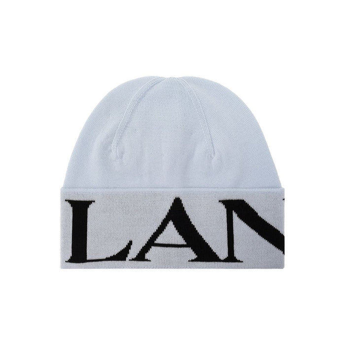 Lanvin LA-8990691000532 100% Virgin wool beanie in blue