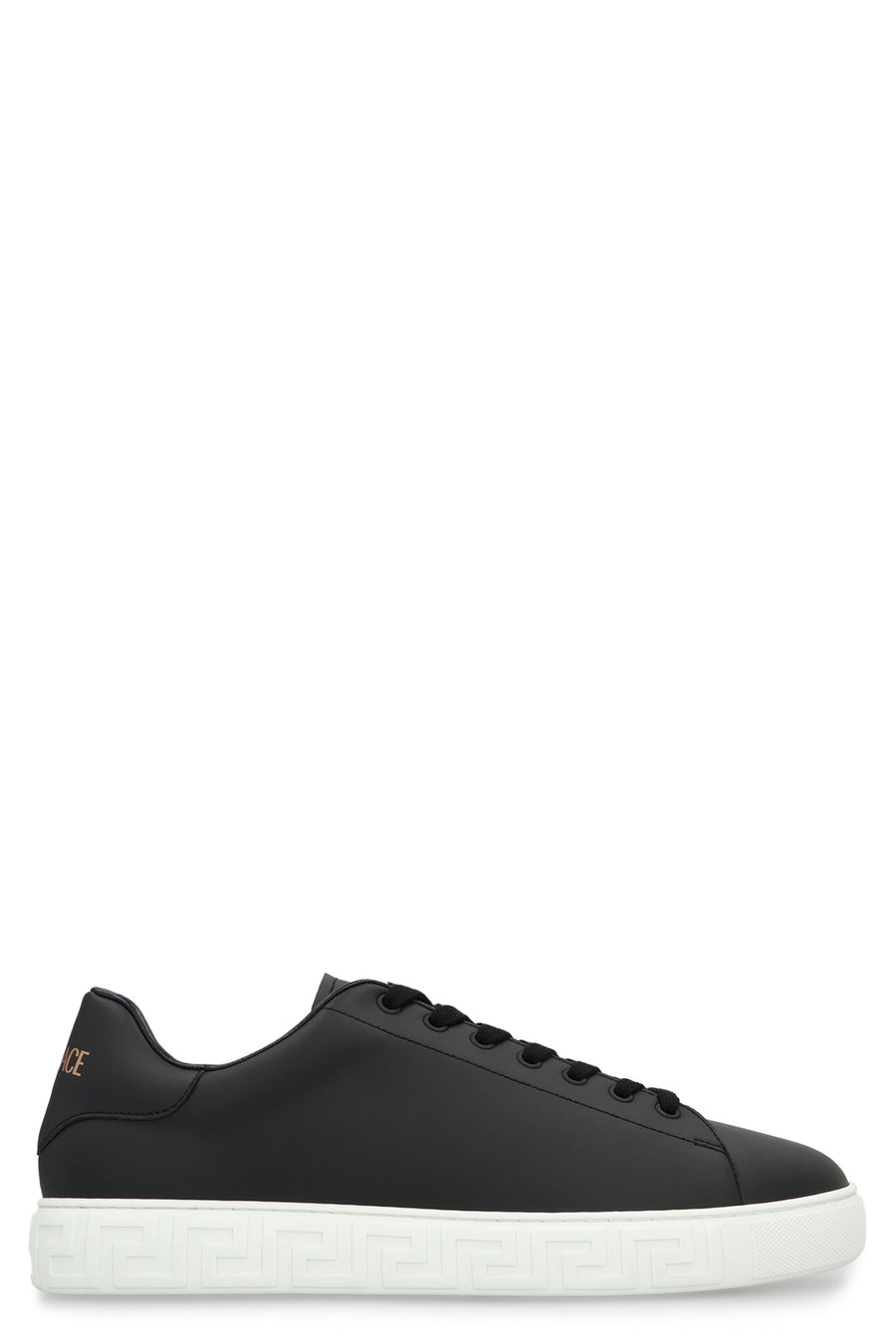 Greca Low-Top Sneakers Black Nylon Trainers