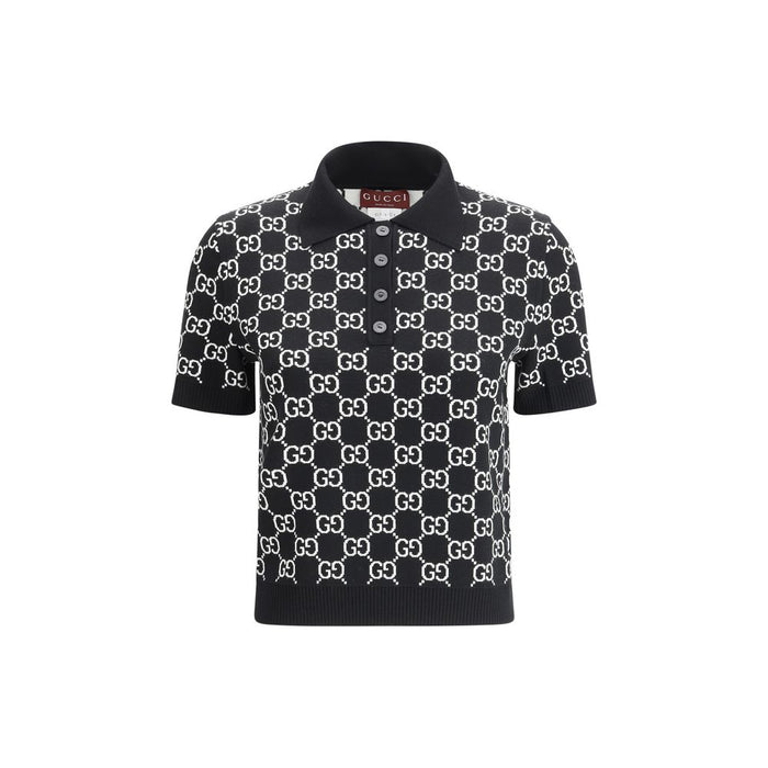 Gucci 100% Wool Ovis Aries polo in black