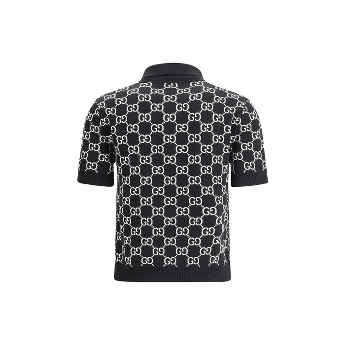 Gucci 100% Wool Ovis Aries polo in black — view 2