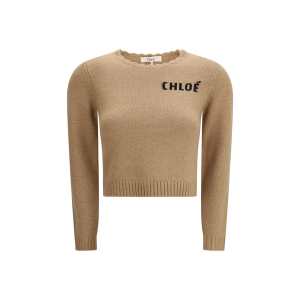 Chloé 71% Wool sweater in beige