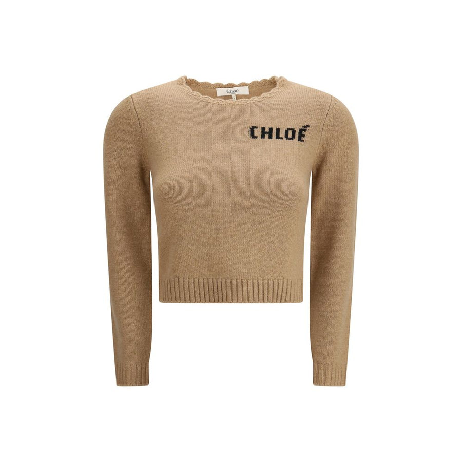 Chloé 71% Wool sweater in beige