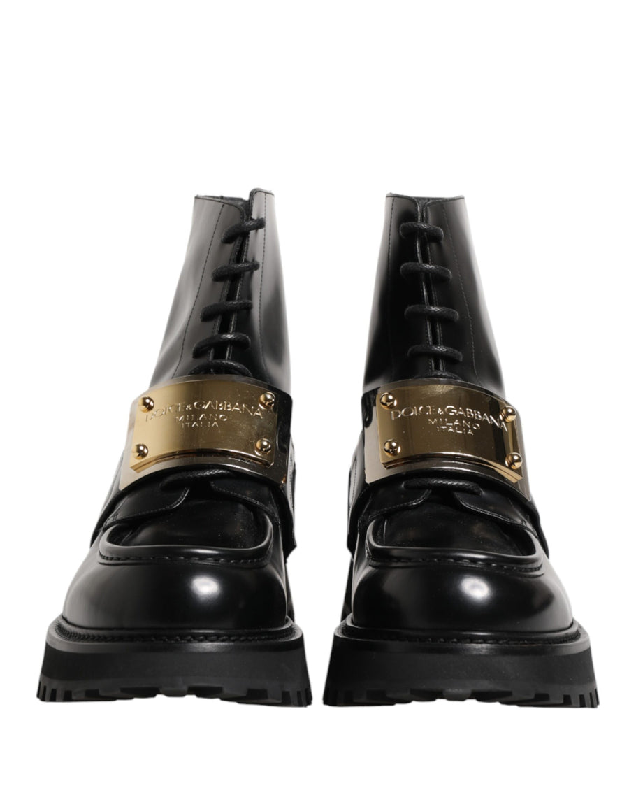 Dolce & Gabbana Leather boot in black