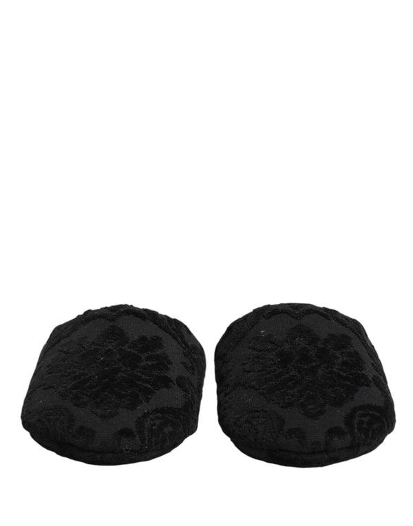 Dolce & Gabbana Fabric slipper in black