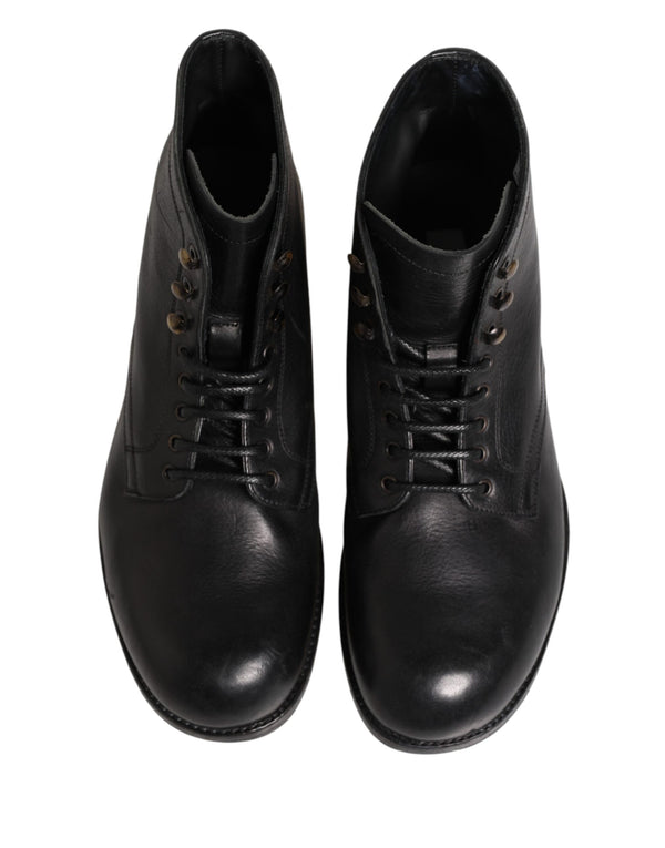 Dolce & Gabbana Leather boot in black