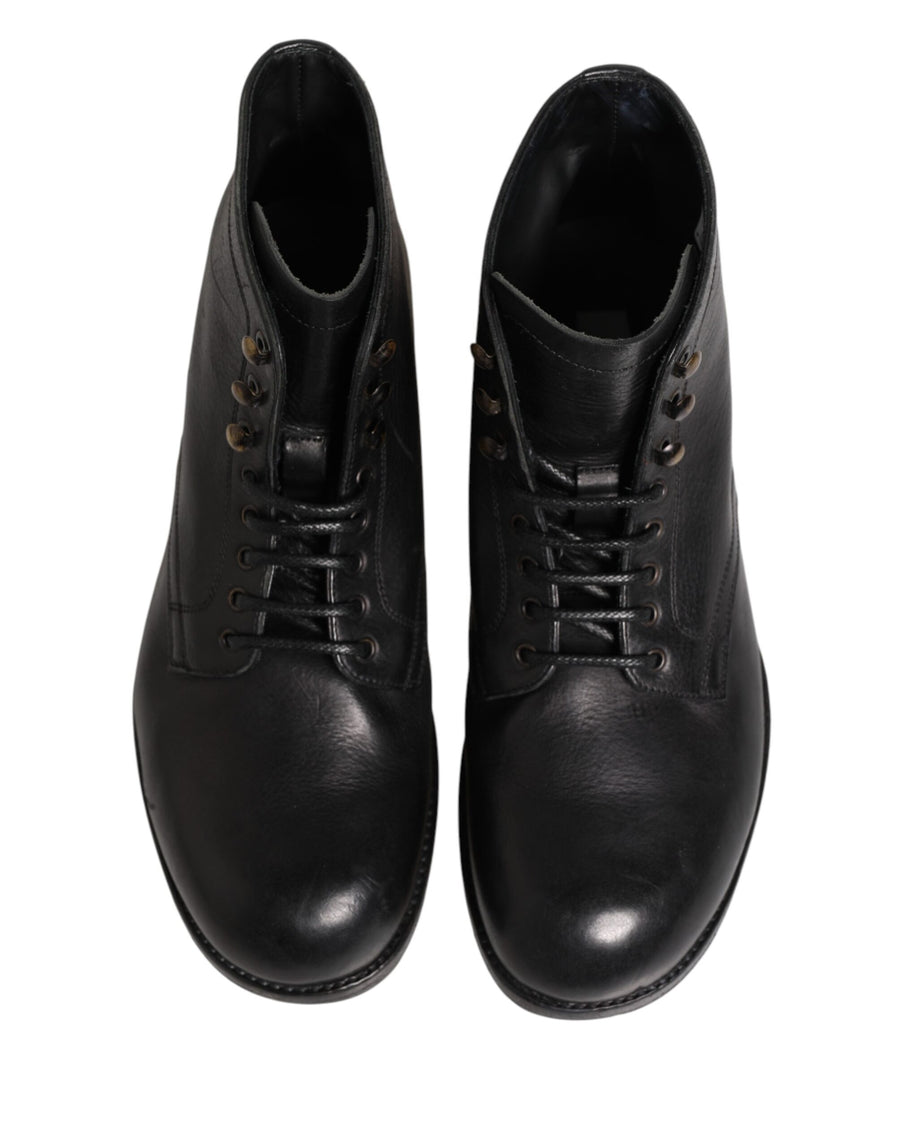 Dolce & Gabbana Leather boot in black