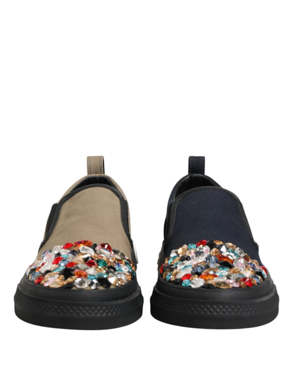 Dolce & Gabbana Canvas slip-on sneaker in blue