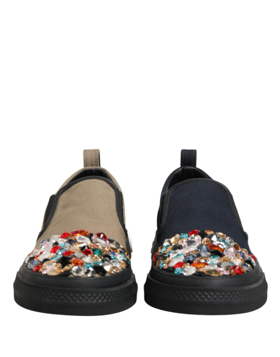 Dolce & Gabbana Canvas slip-on sneaker in blue