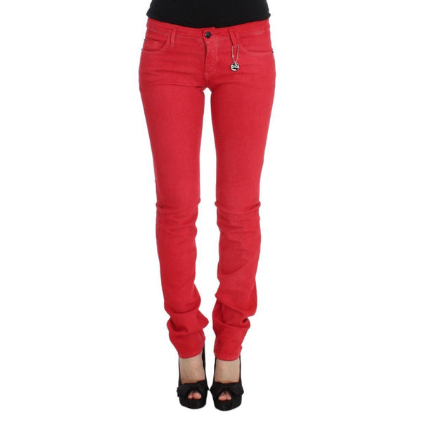 Costume National 98% Cotton jeans in red