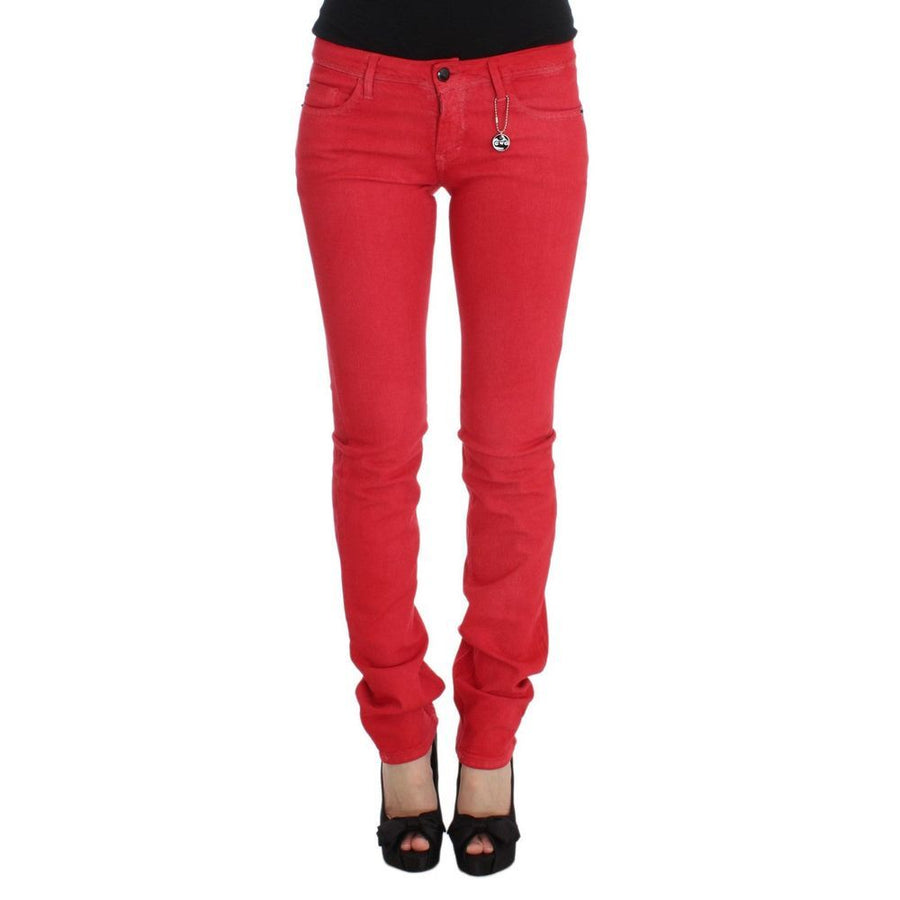 Costume National 98% Cotton jeans in red