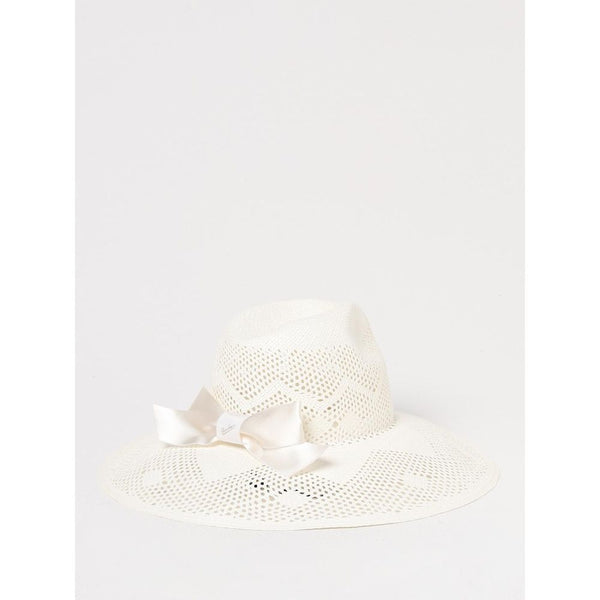 Borsalino BO2002PA Paper straw sun hat in white