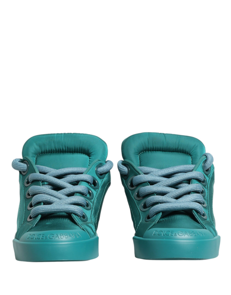 Dolce & Gabbana Leather sneaker in teal
