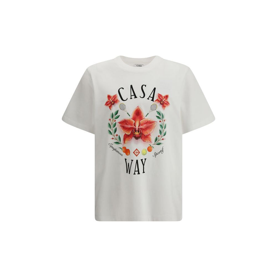 Casablanca 100% Cotton t-shirt in white