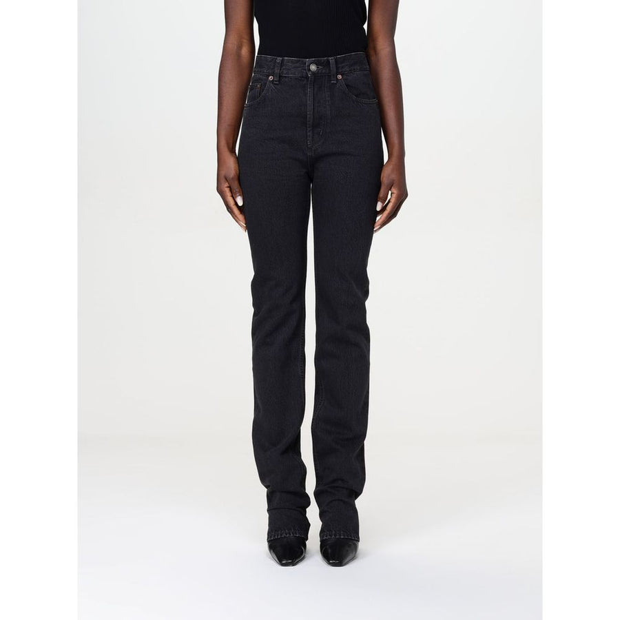 Saint Laurent 100% cotton jeans in black