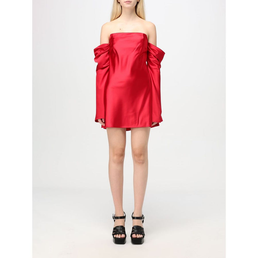 Aniye By 100% Polyester dress in red