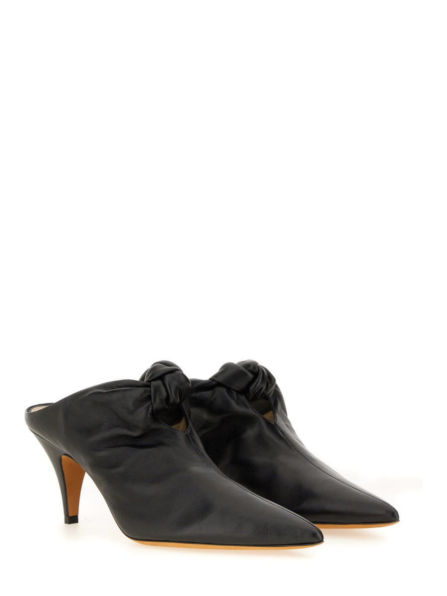 Mule Rowan Black Upper: Lapis Lazuli