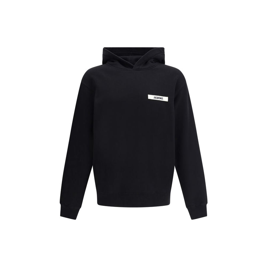 Jacquemus 100% Cotton hoodie in black