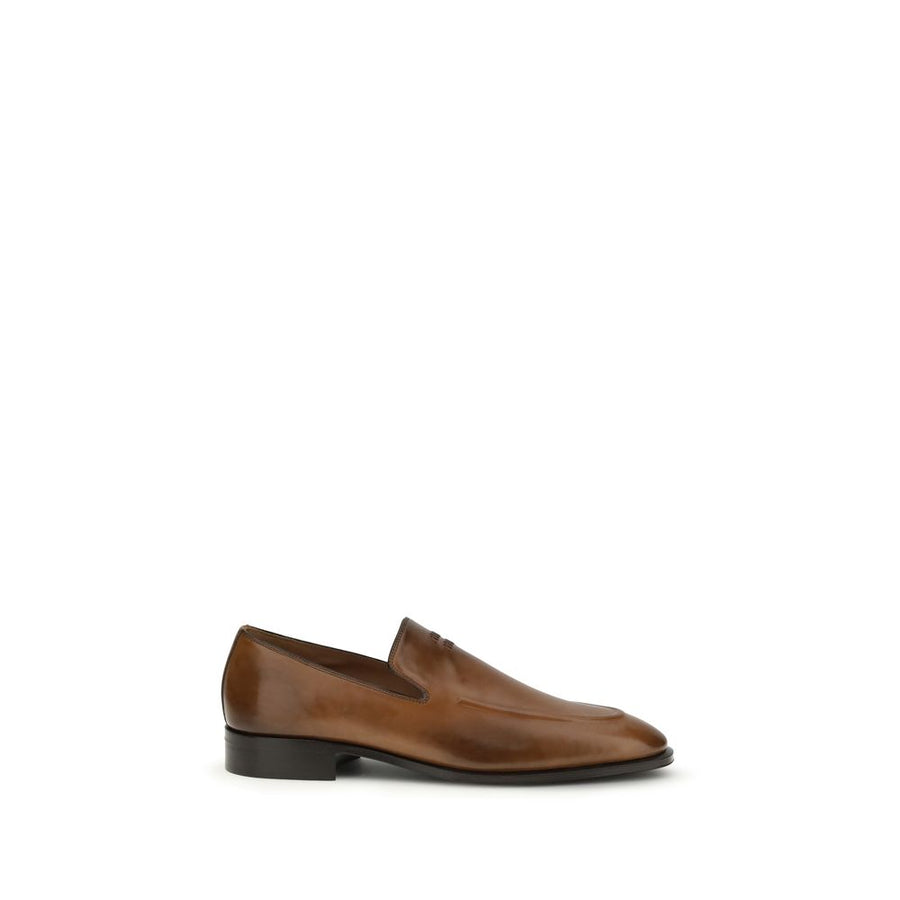 Miu Miu 100% Calf Leather Bos Taurus loafer in brown