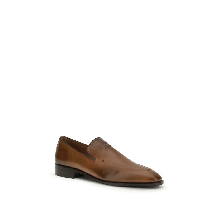 Miu Miu 100% Calf Leather Bos Taurus loafer in brown — view 2