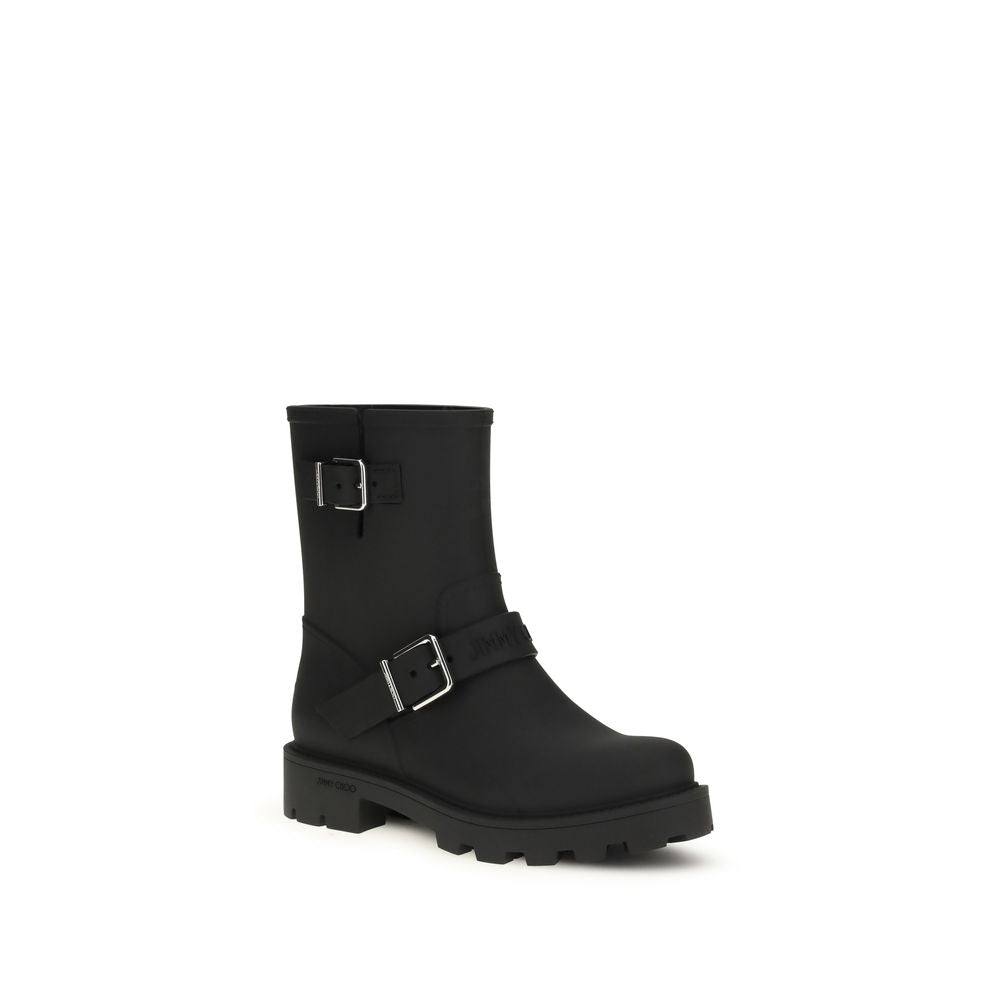 Jimmy Choo 100% Thermoplastic Polyurethane boot in black — view 2