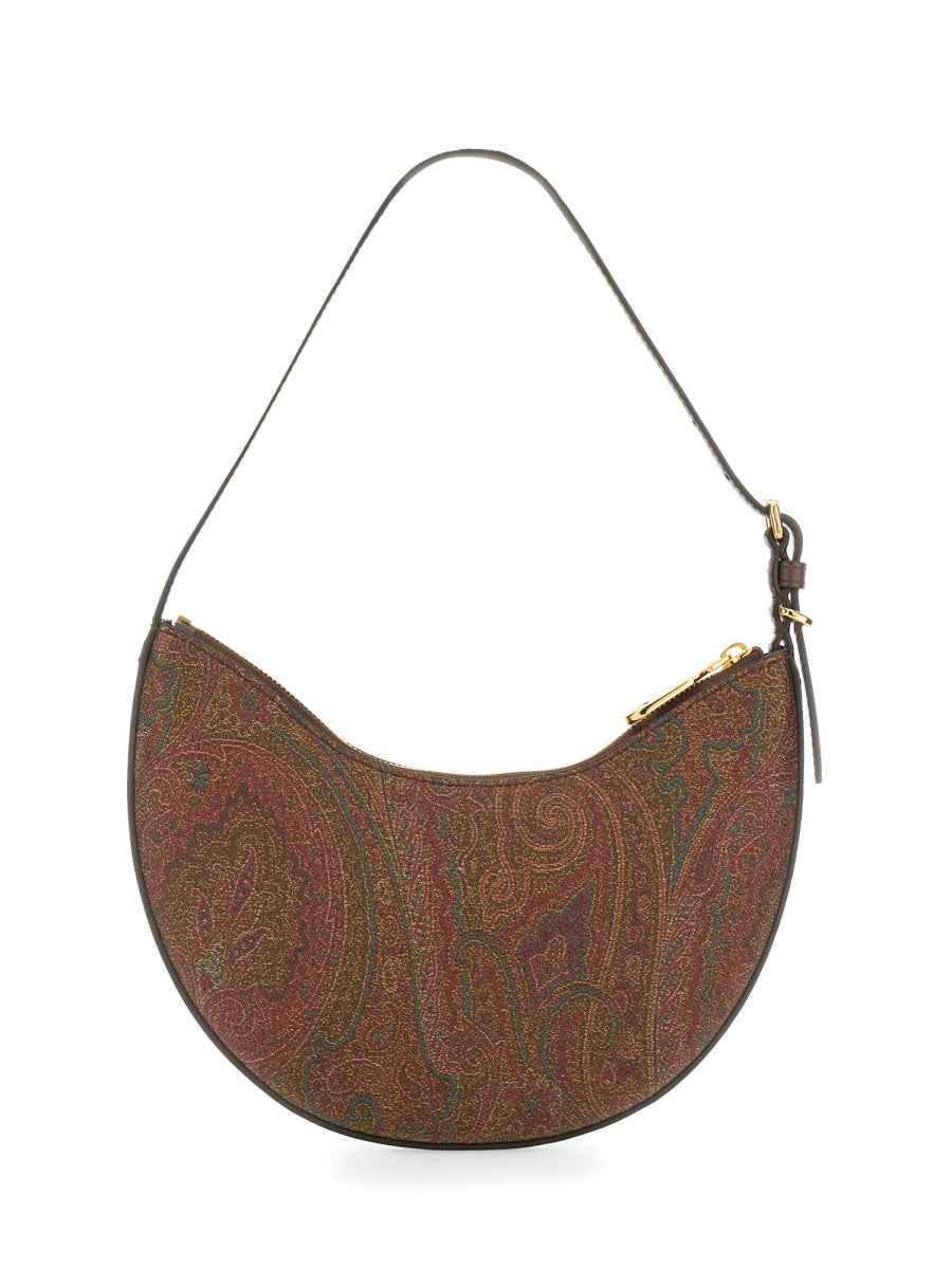 Essential Small Hobo Bag Brown Cotton Shoulder