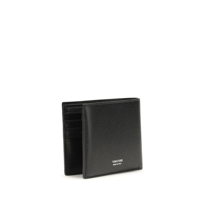 Tom Ford 100% Calf Leather Bos Taurus wallet in black — view 2
