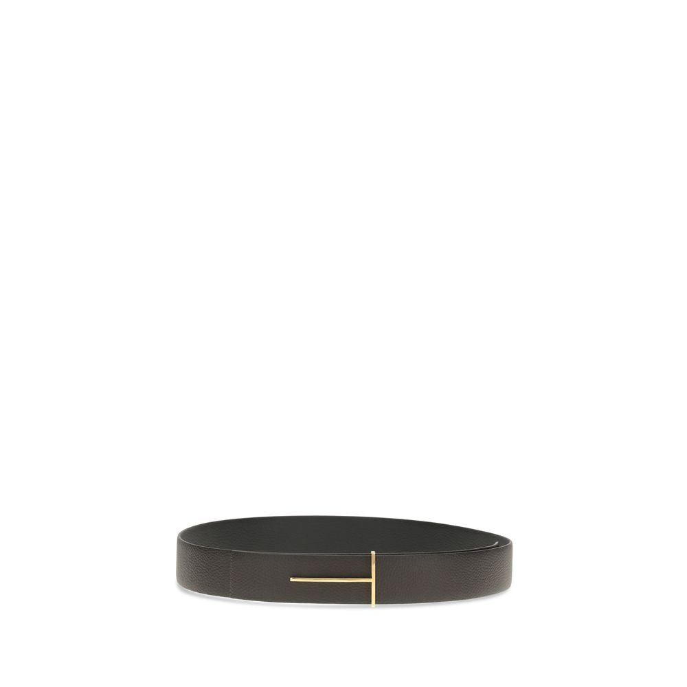 Tom Ford 100% Calf Leather belt in black — view 2