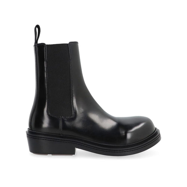 Bottega Veneta 100% calf leather upper ankle boot in black