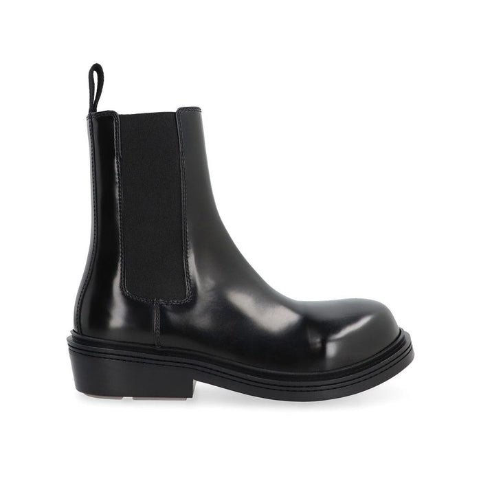 Bottega Veneta 100% calf leather upper ankle boot in black