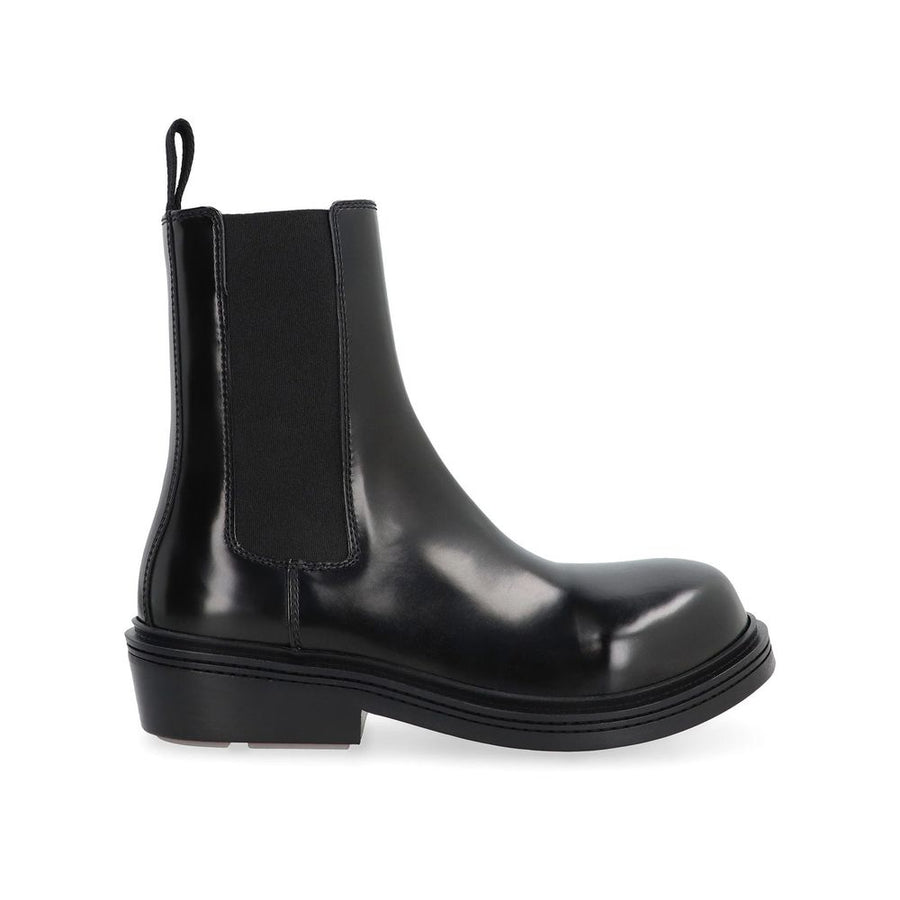 Bottega Veneta 100% calf leather upper ankle boot in black