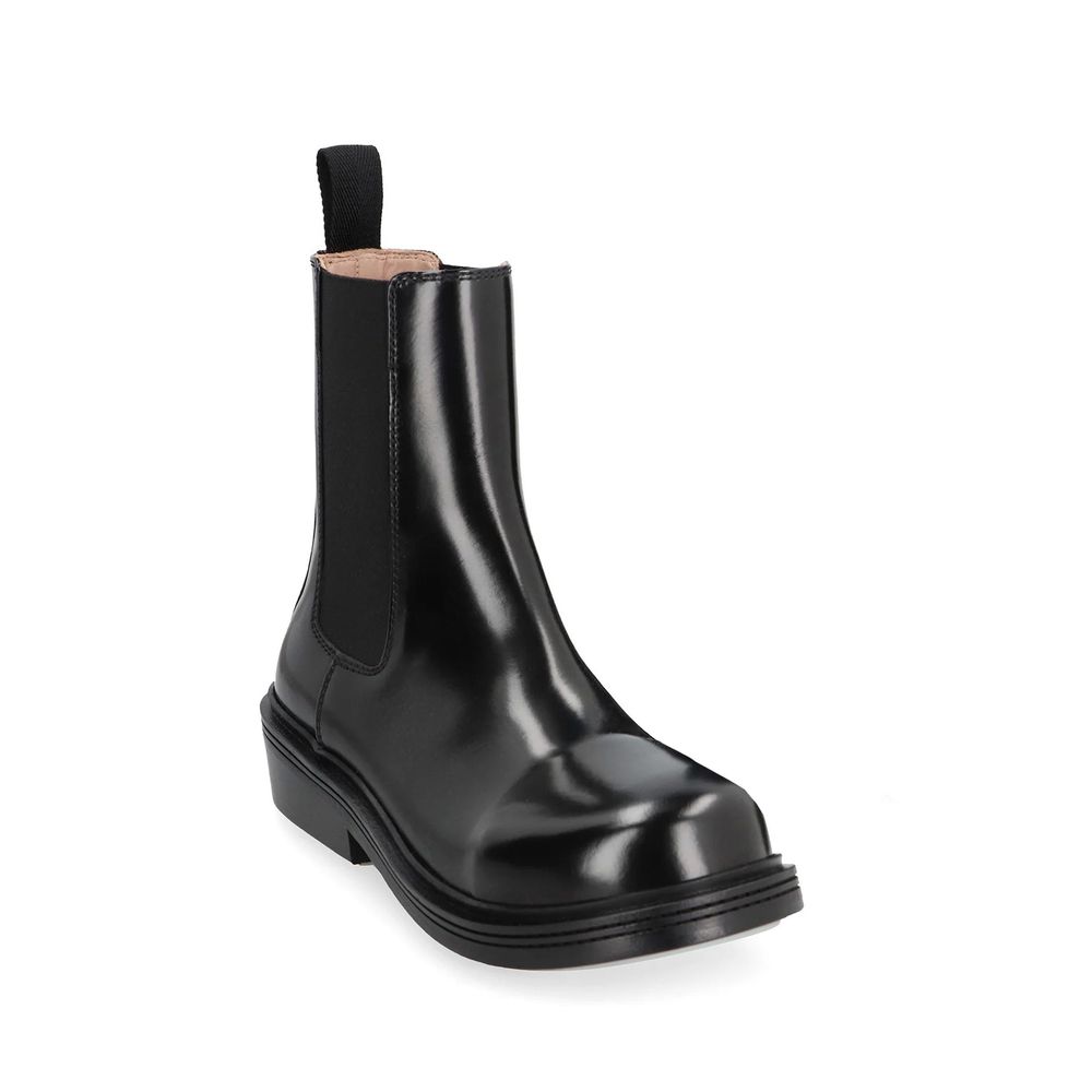 Bottega Veneta 100% calf leather upper ankle boot in black — view 2