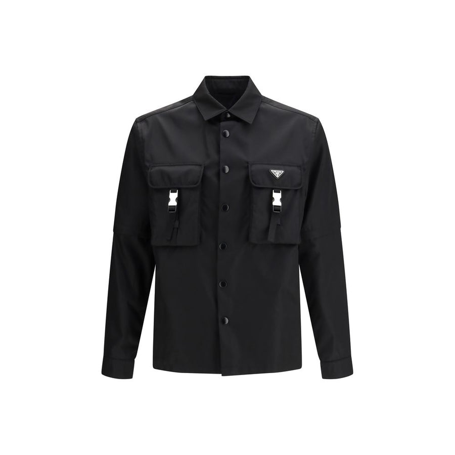Prada 100% Recycled Polyamide shirt in black