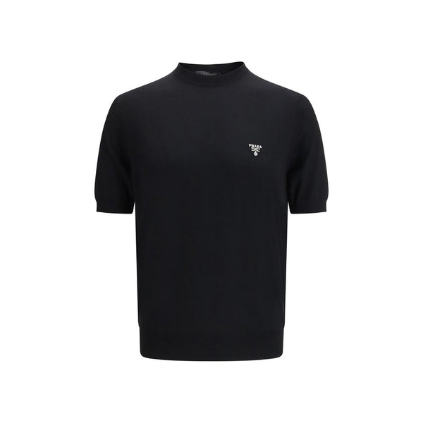 Prada 100% Fleece Wool t-shirt in black