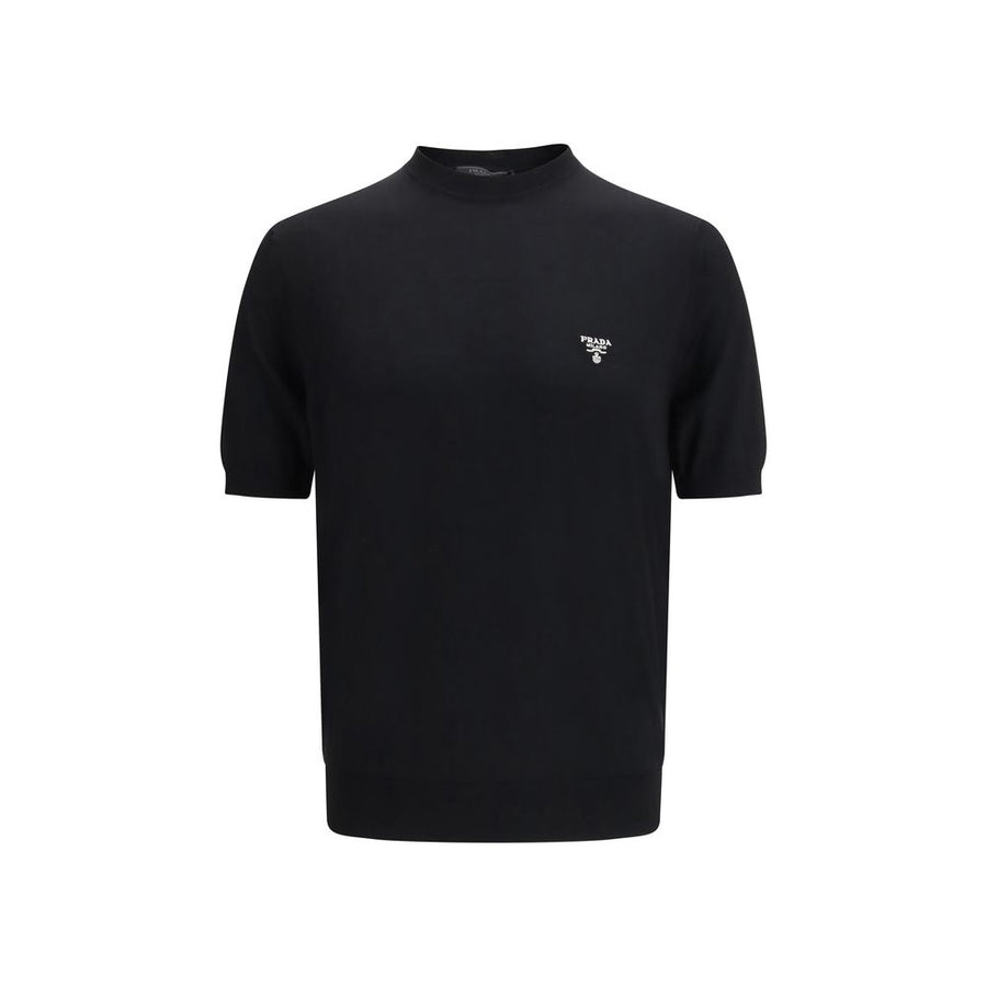 Prada 100% Fleece Wool t-shirt in black