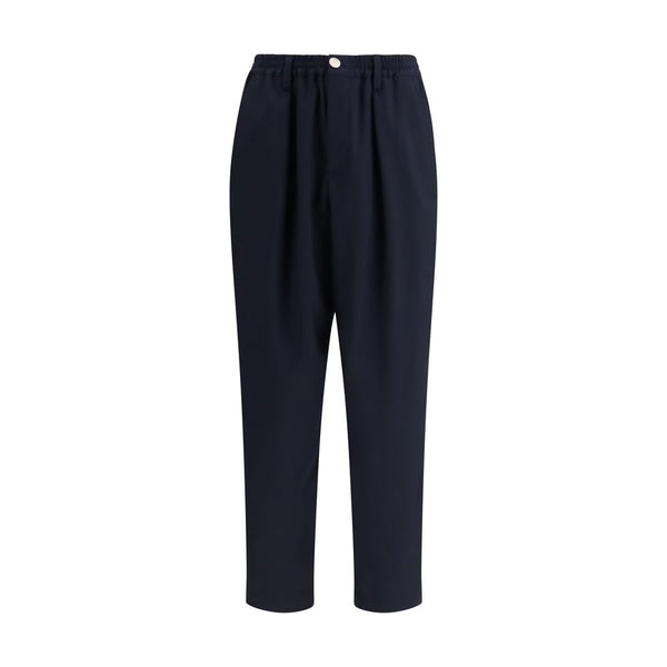 Marni 100% Merino Wool trousers in blue