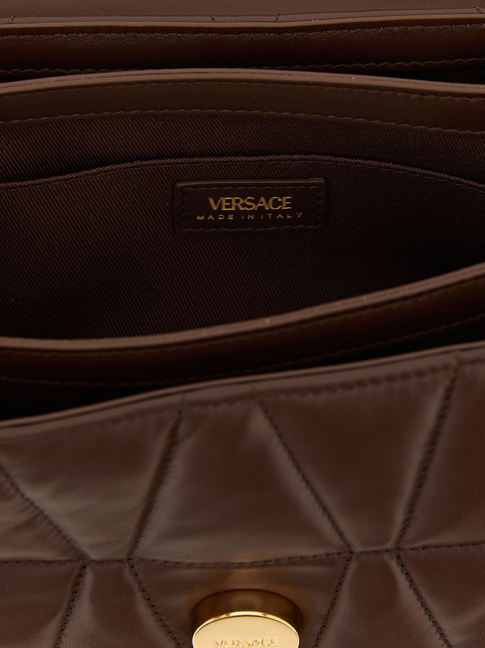 Kleio shoulder bag Brown Lamb Leather (ovis Aries)