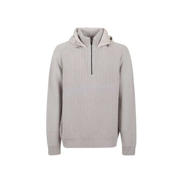 Herno 100% Wool (body) hoodie in gray