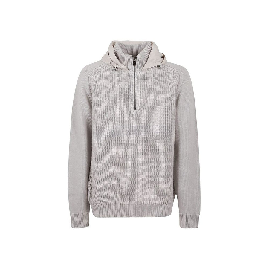 Herno 100% Wool (body) hoodie in gray