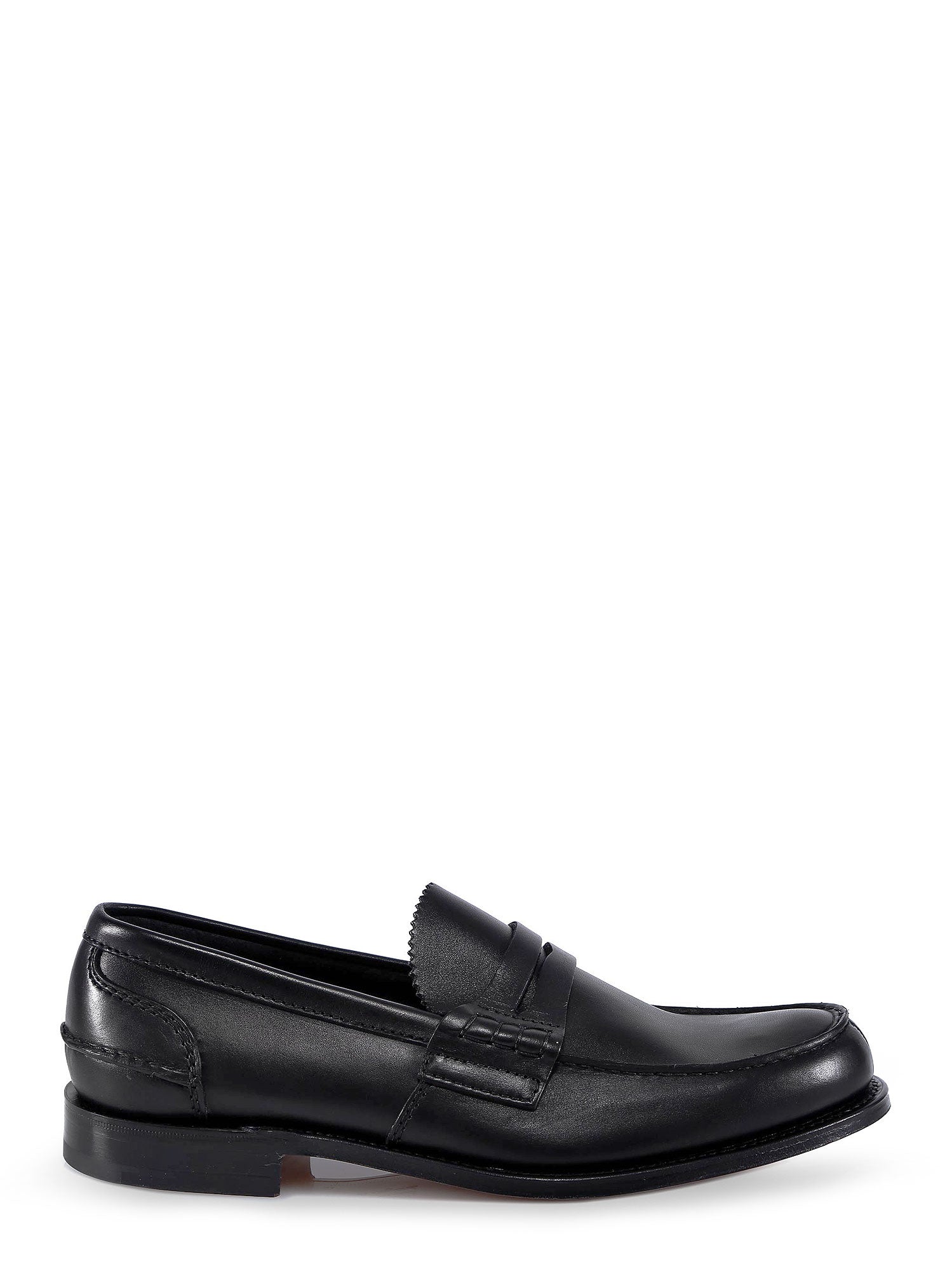 Churchs Flat Shoes Black Pelle