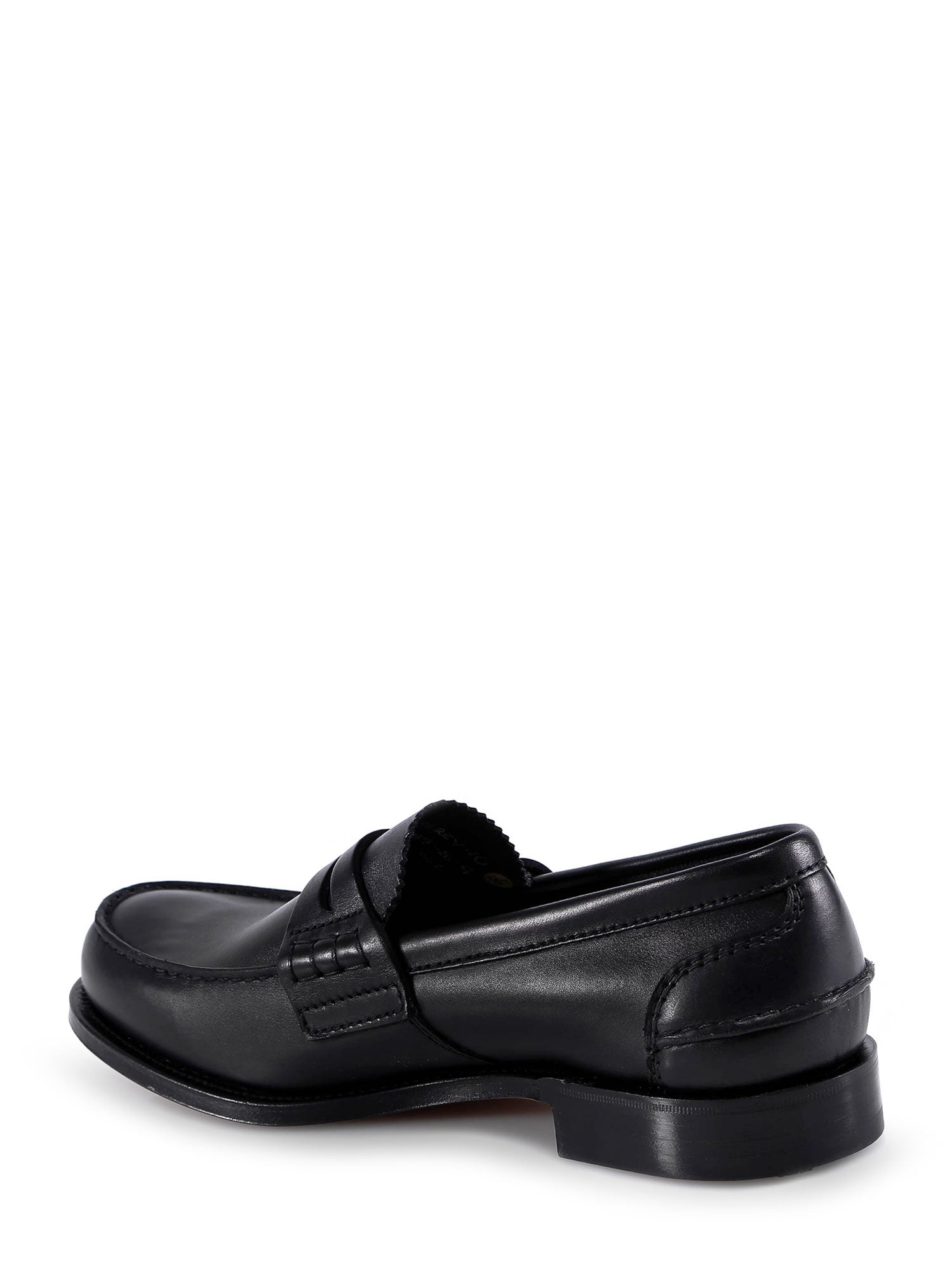 Churchs Flat Shoes Black Pelle