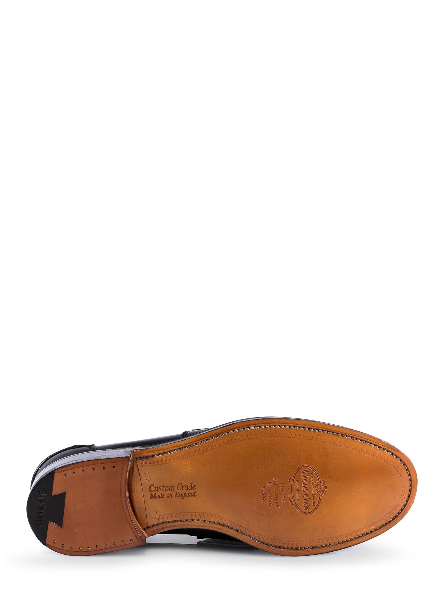 Churchs Flat Shoes Black Pelle