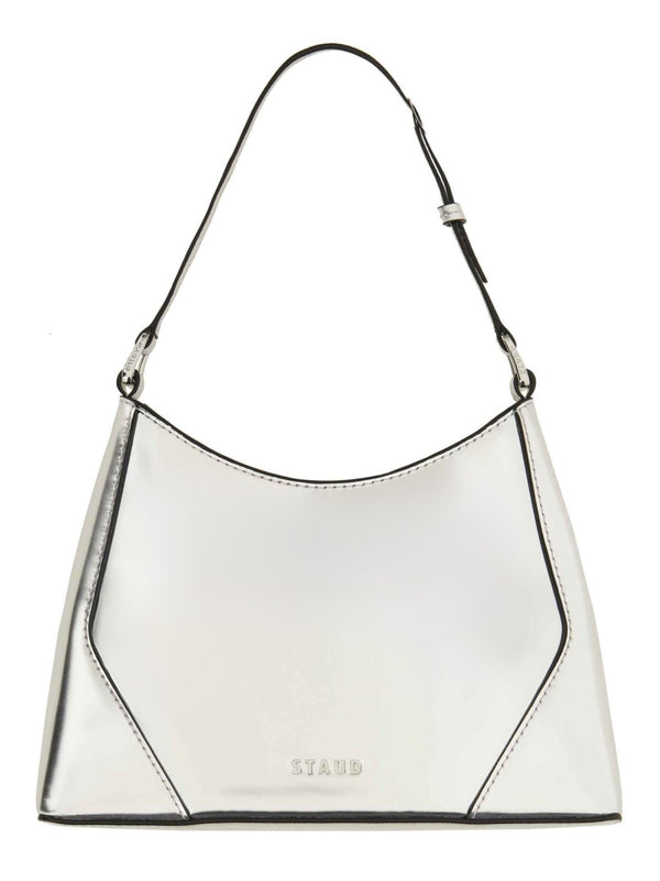 Shoulder Bag Linda Silver Cow Leather (bos Taurus)